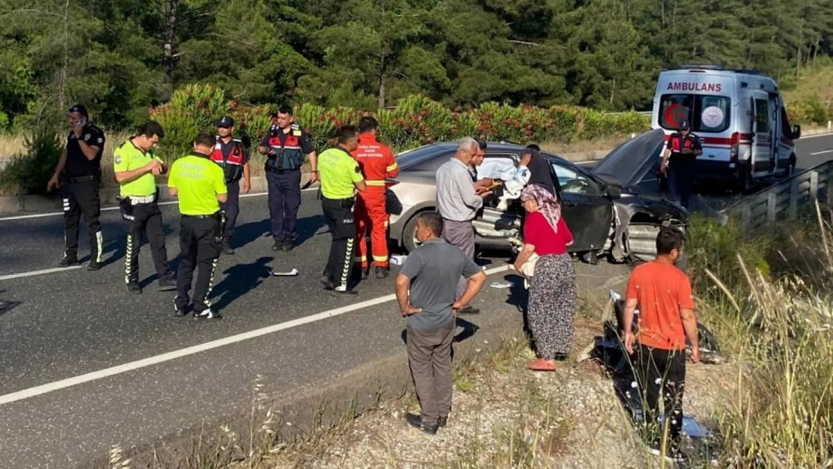 Muğla'da hastane dönüşü kaza: 3 yaralı