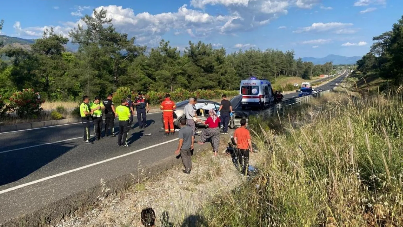 Muğla'da hastane dönüşü kaza: 3 yaralı