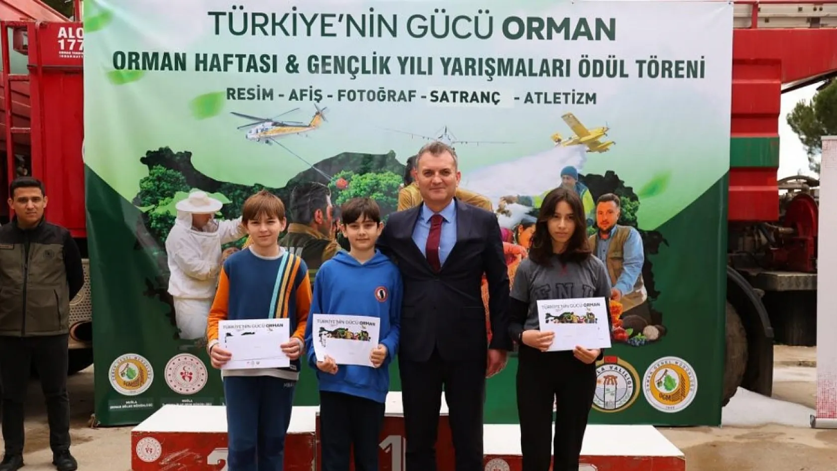 Muğla'da Orman Haftası ve Gençlik Yılı ödülleri verildi