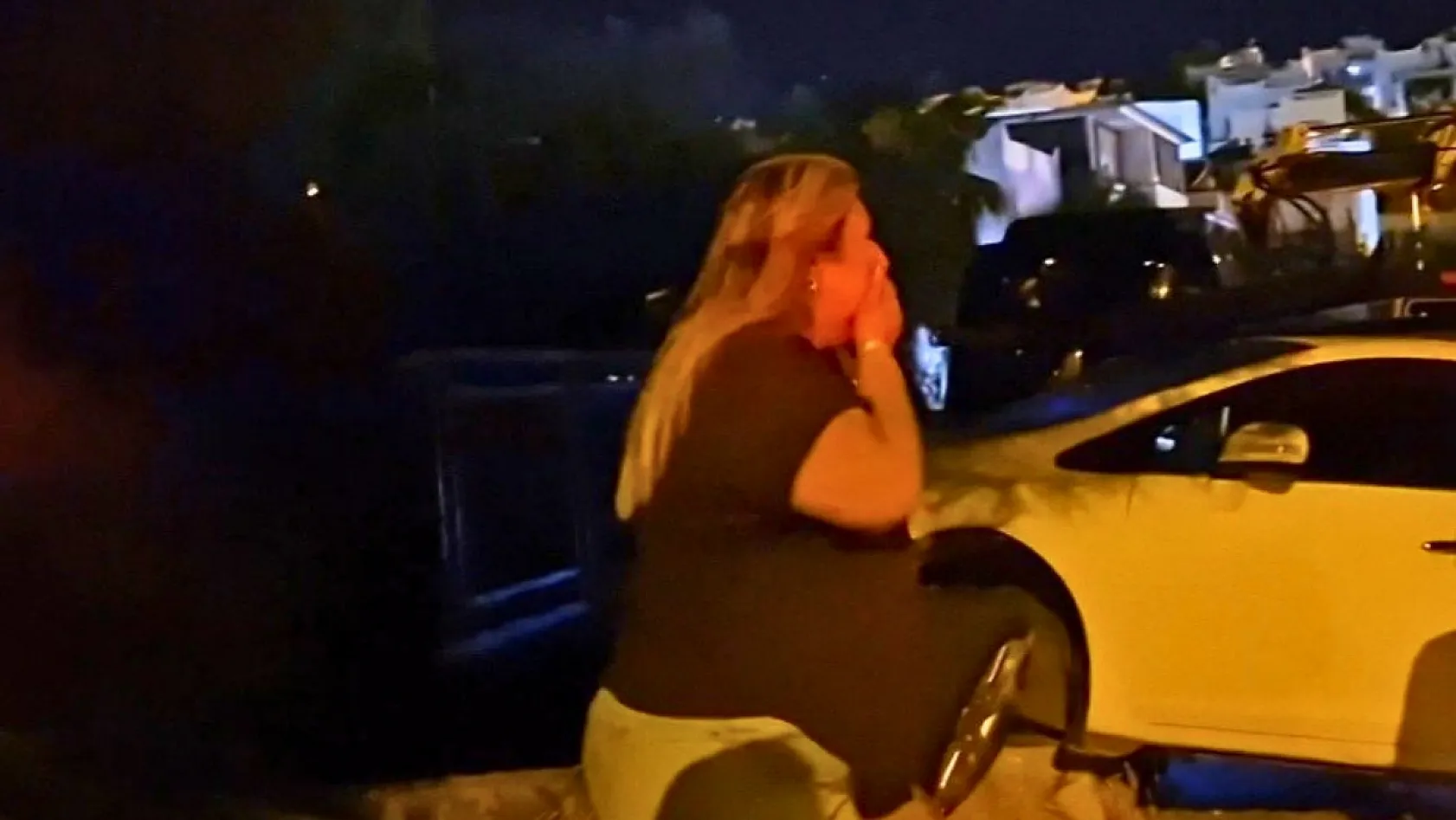 Muğla'da otomobilinin halini görünce gözyaşlarına boğuldu