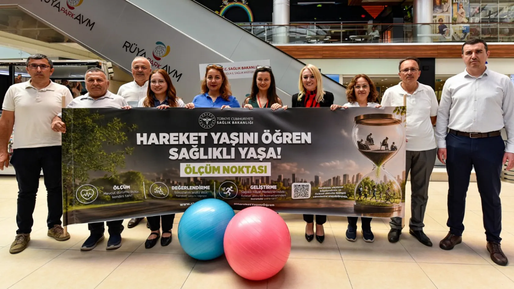 Muğla Rüya Park AVM'de 'Sağlık İçin Hareket Ölçümü' yapıldı