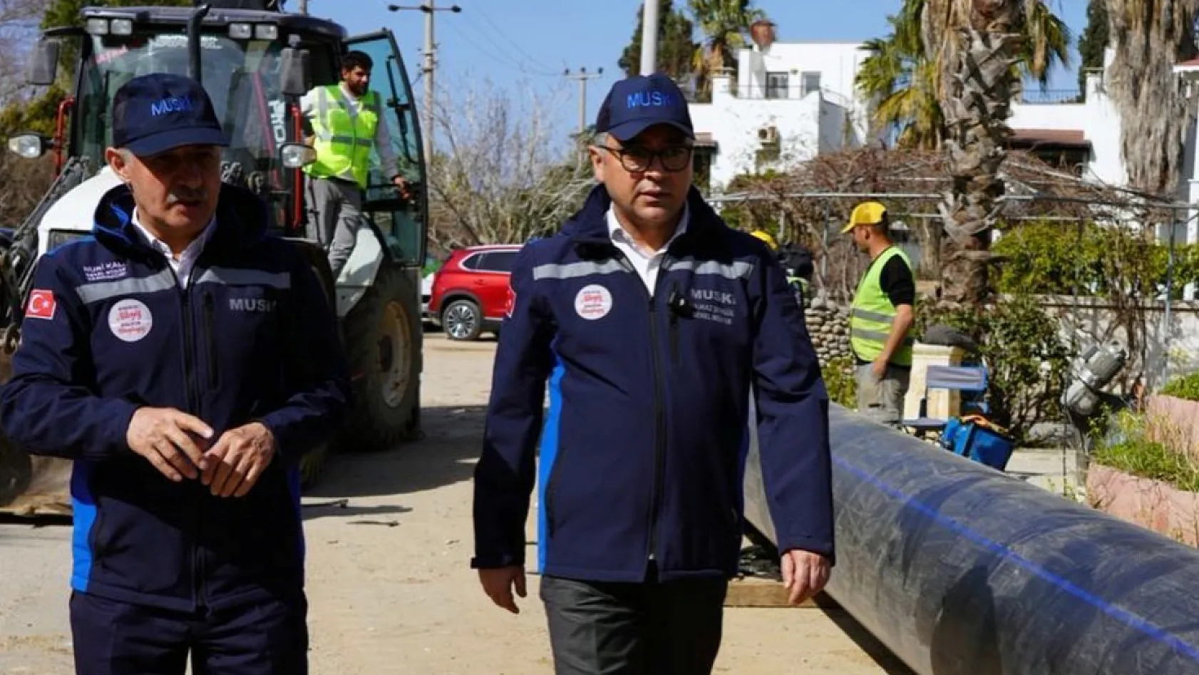 MUSKİ Genel Müdürü Şengül Bodrum'daki çalışmaları inceledi