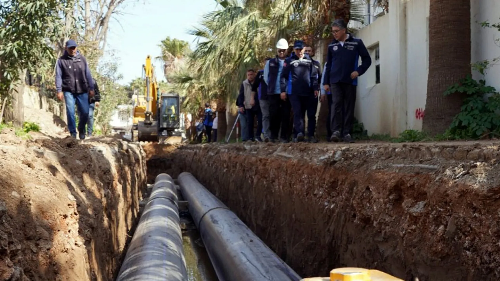 MUSKİ Genel Müdürü Şengül Bodrum'daki çalışmaları inceledi