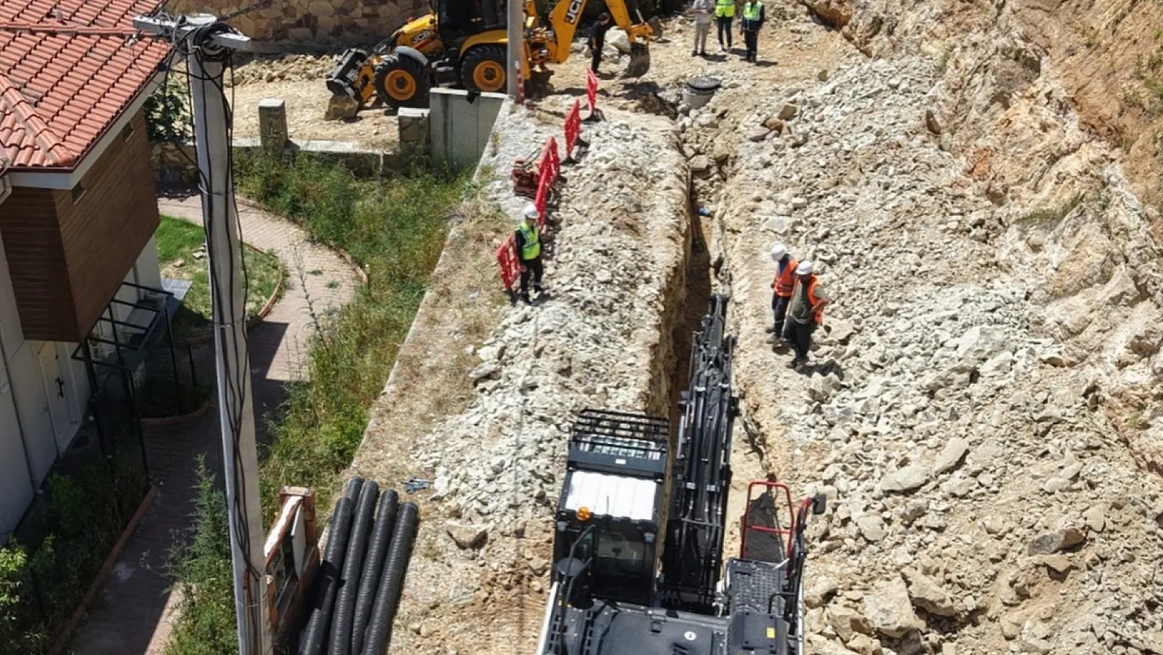 MUSKİ'den Gökova'da kanalizasyon ana şebeke hattı yapımı