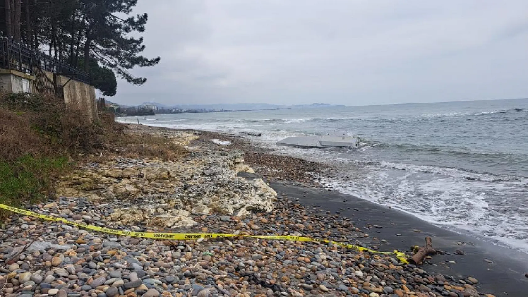 Ordu'da kıyıya insansız deniz aracı vurdu