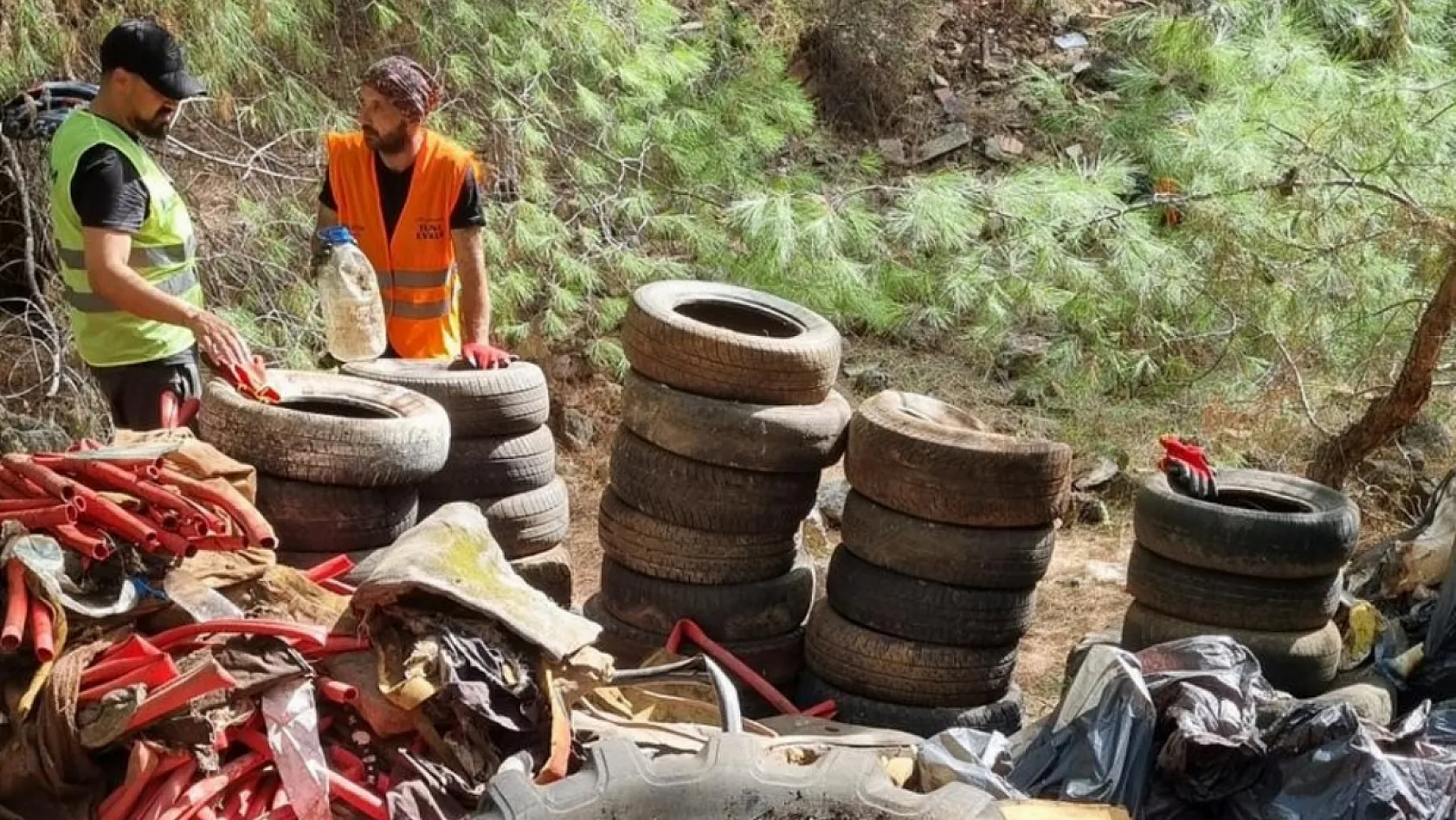 Marmaris'te orman yangınlarına karşı gönüllü seferberliği