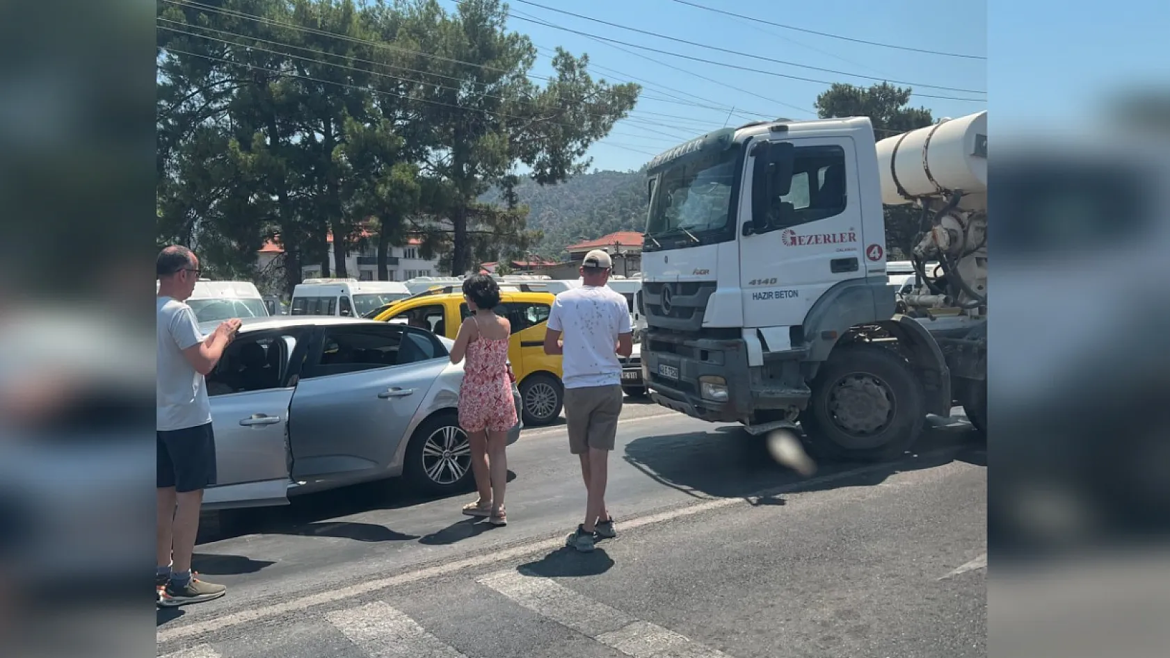Ortaca'da zincirleme trafik kazası