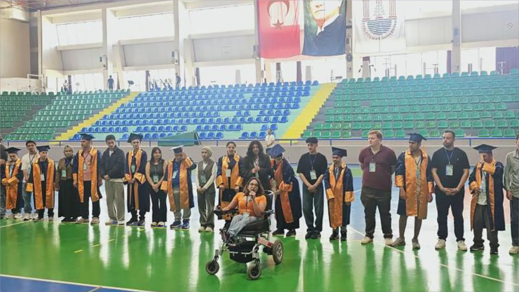 Özel ihtiyaçlı gençler MSKÜ'de kep attı