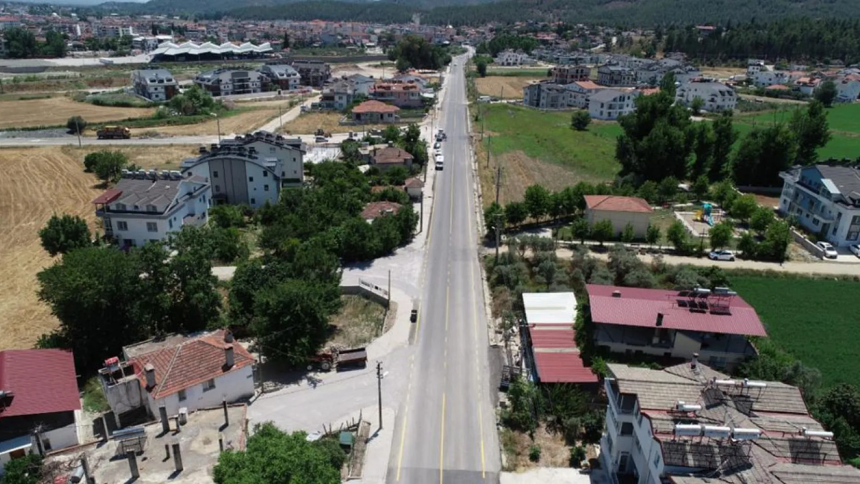 Seydikemer Belen'de yol çalışmaları tamamlandı
