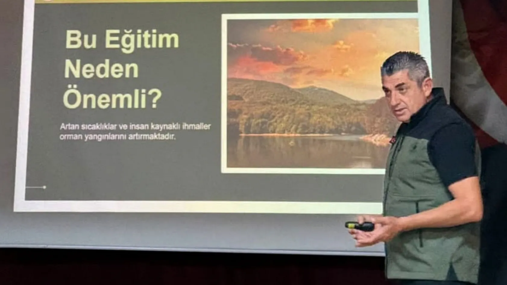 Seydikemer'de orman yangınlarıyla mücadele ve farkındalık eğitimi