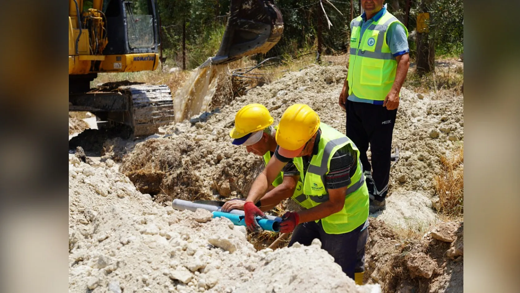 Seydikemer Gölbent'te İçme Suyu Altyapısı yenileniyor