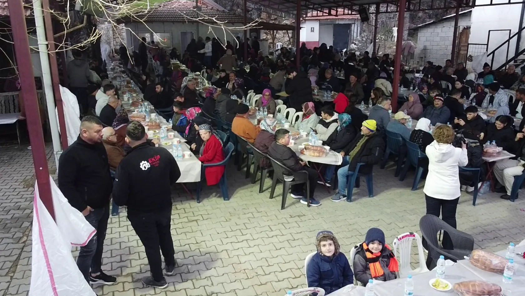 Seydikemer Yayla Çobanisa'da imece usulü geleneksel iftar ve bayram coşkusu