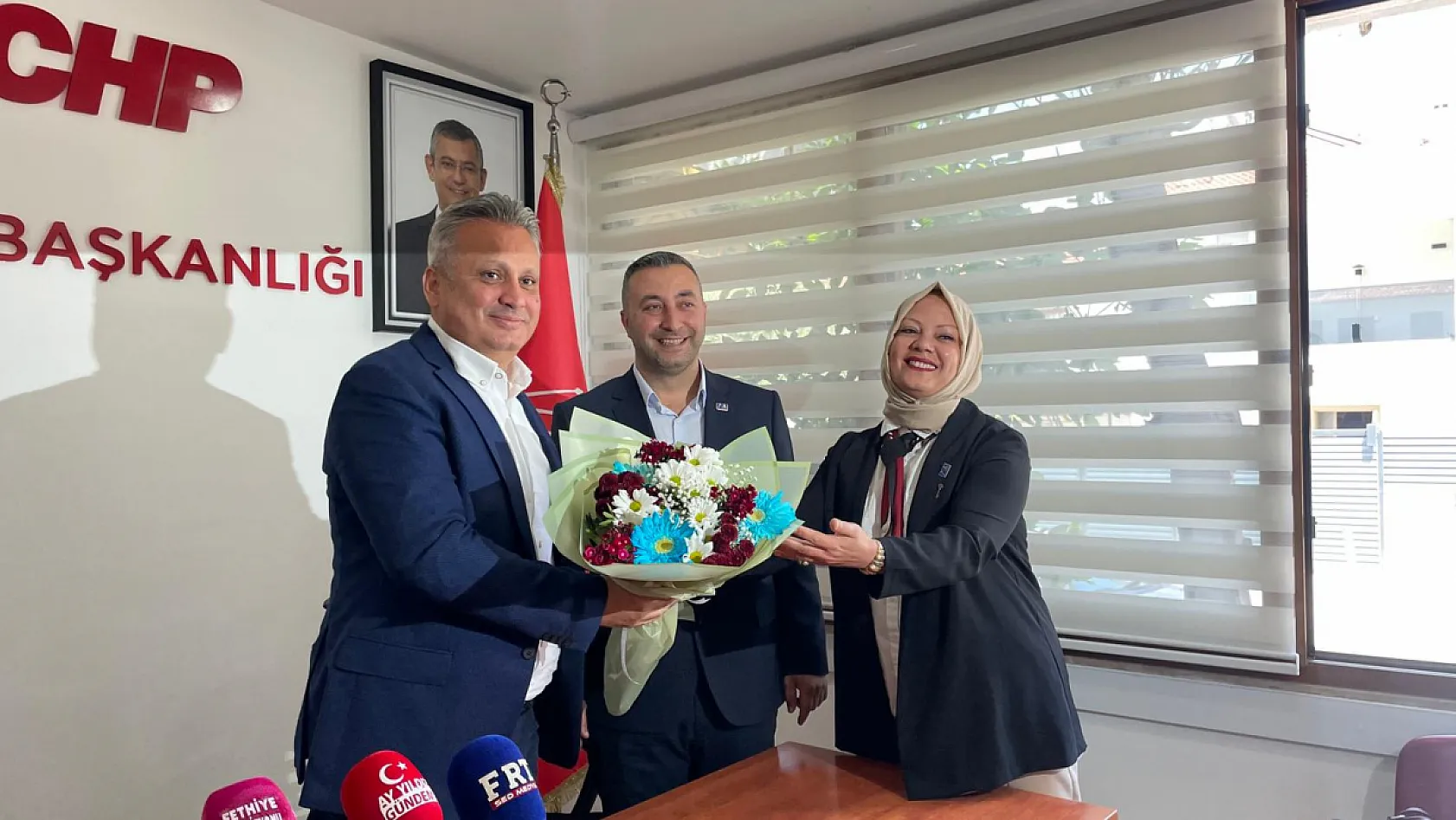 Siyasi nezaket buluşması: Anahtar Parti'den CHP Fethiye'ye ziyaret