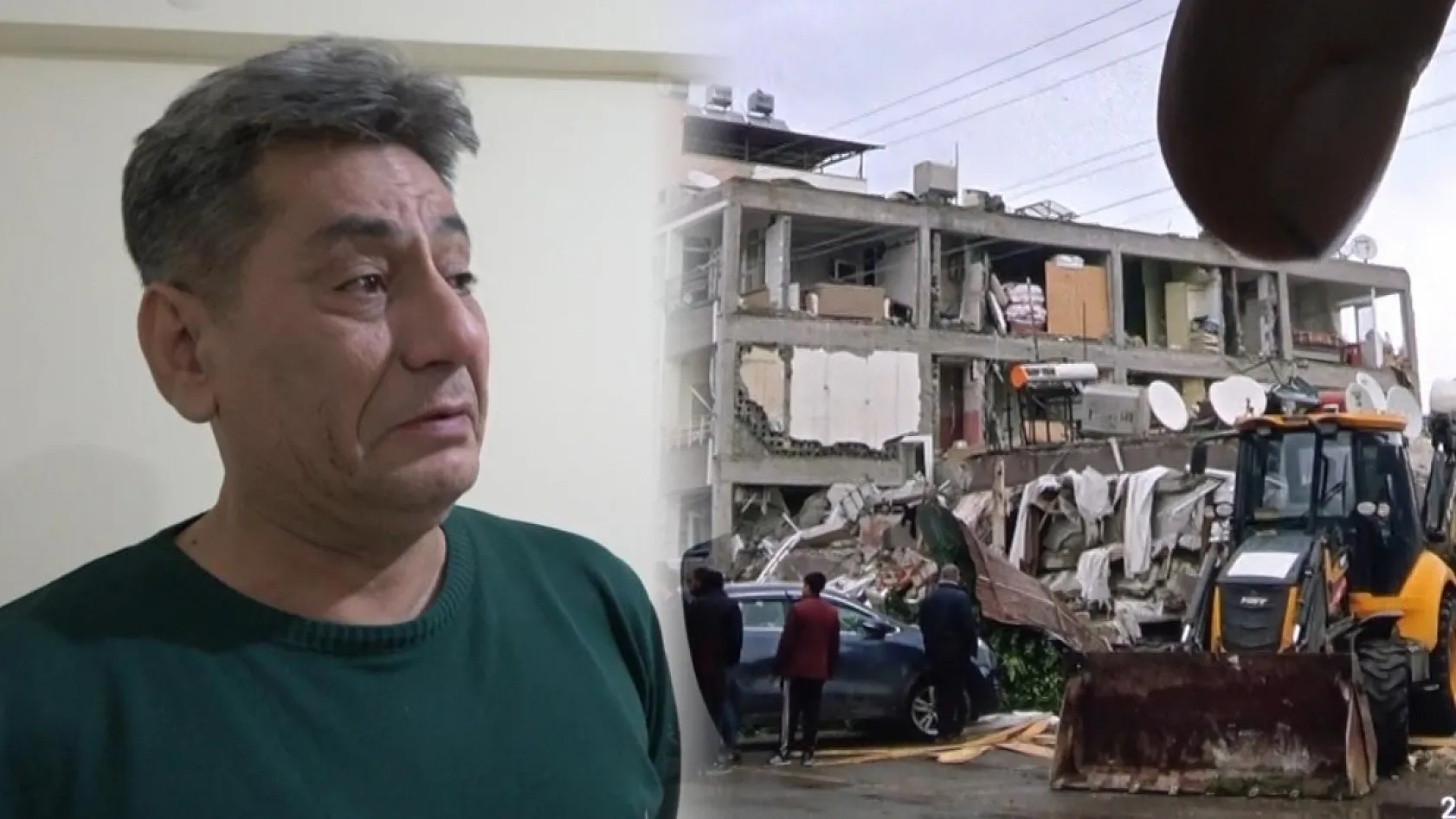 Depremde Ailesini Enkazdan Çıkardı: Acıyı Gözyaşlarıyla Anlattı
