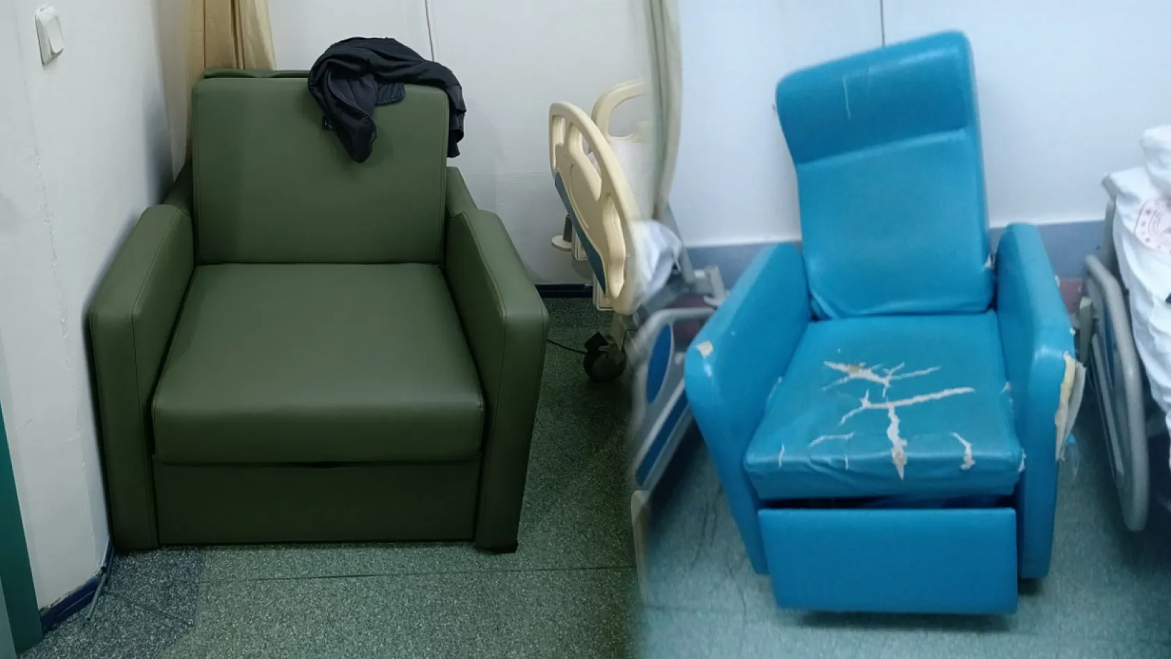 Fethiye Devlet Hastanesi'nde refakatçi koltukları yenilendi