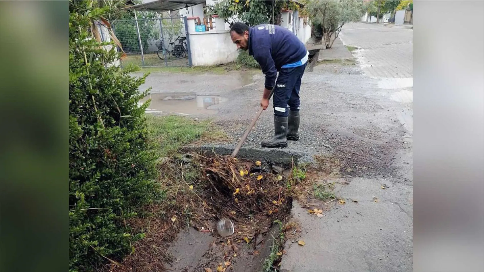 Muğla Büyükşehir ekiplerinden su baskınlarına anında müdahale
