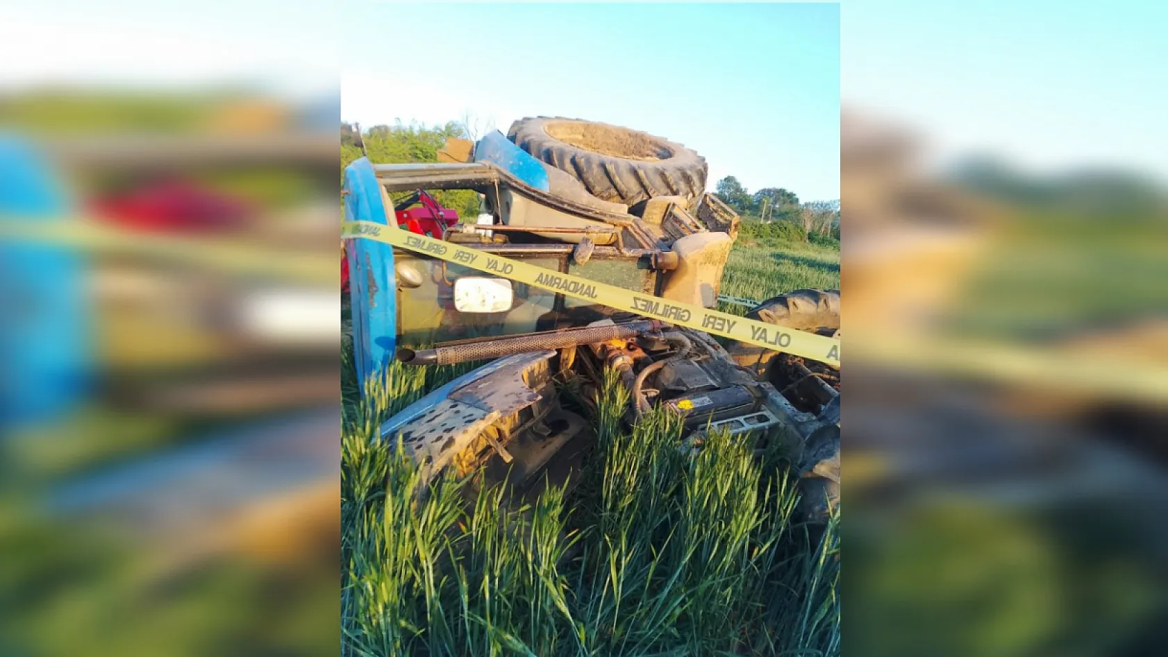 Feci traktör kazası: Sürücü hayatını kaybetti!