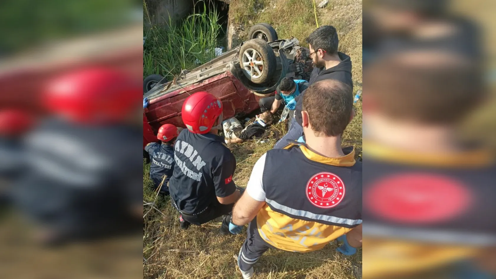 Direksiyon hakimiyetini kaybetti, feci şekilde kanala uçtu!