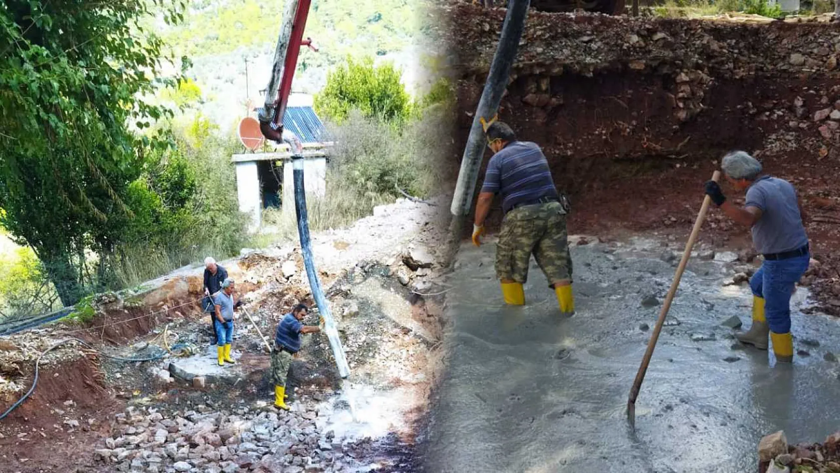 Fethiye'nin Çenger Mahallesi'nde İmece Usulüyle Şadırvan Yenileniyor