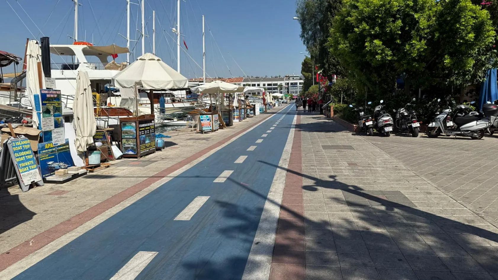 Fethiye'ye Kavurucu Sıcaklar Geri Geldi, Gündüz Saatlerinde Sessizlik Hakim
