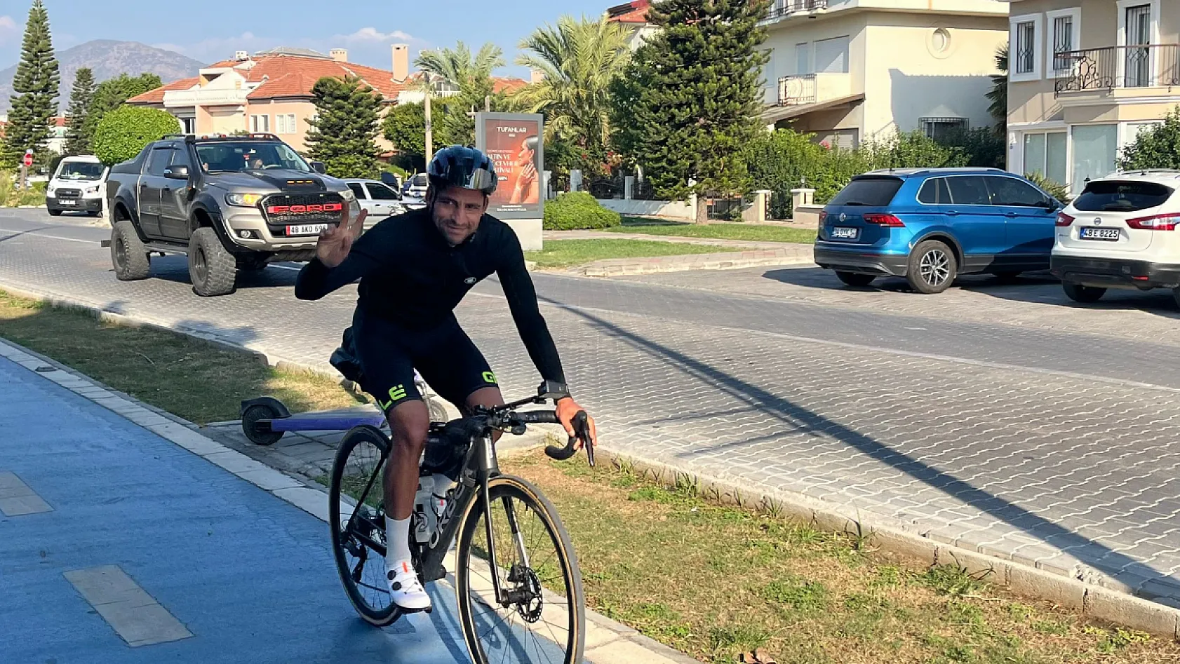 Muğla'dan Hatay'a depremzede çocuklar için pedal çeviriyor