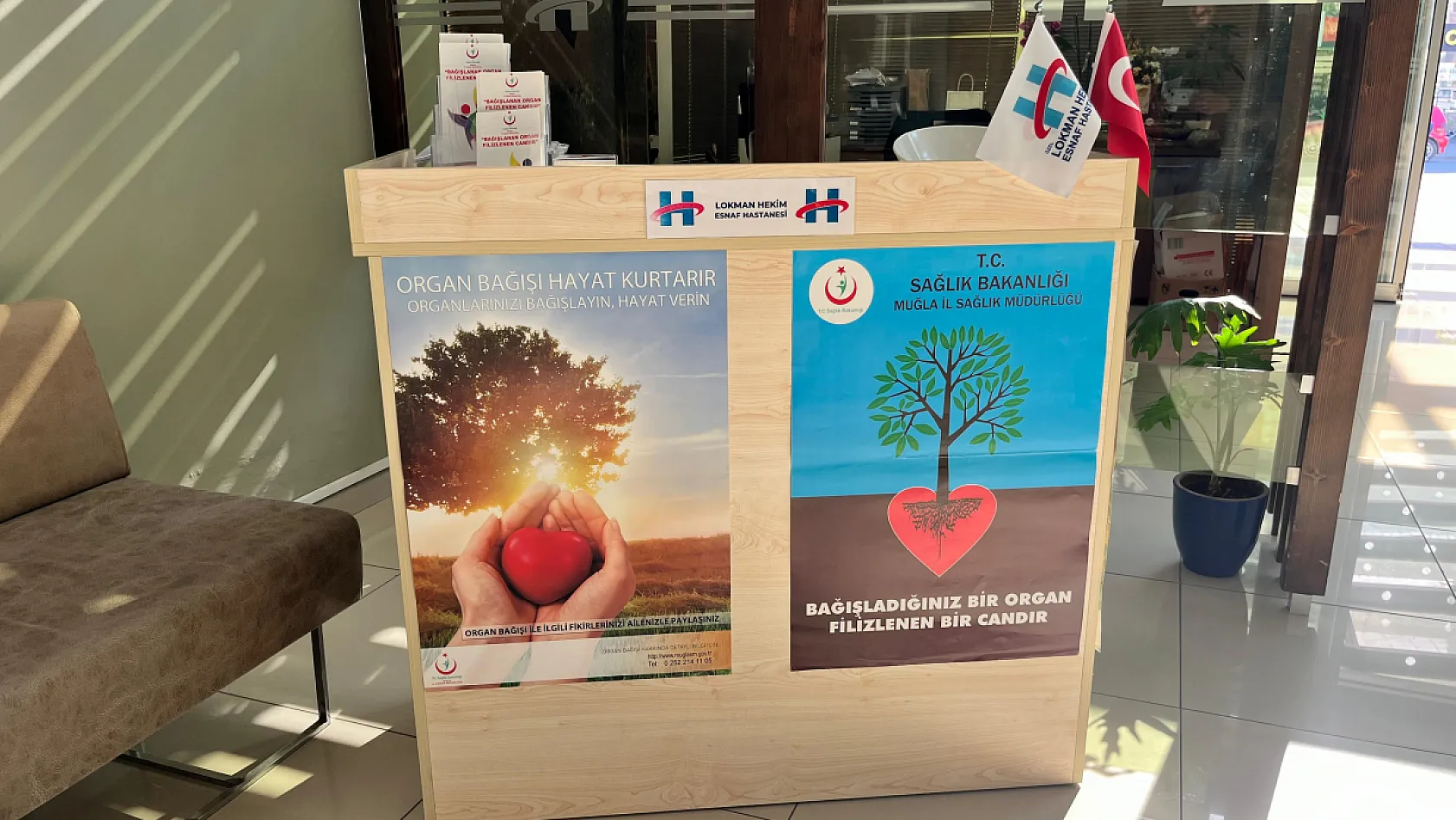 Fethiye Lokman Hekim Esnaf Hastanesi'nde Organ Bağışı Standı Açıldı