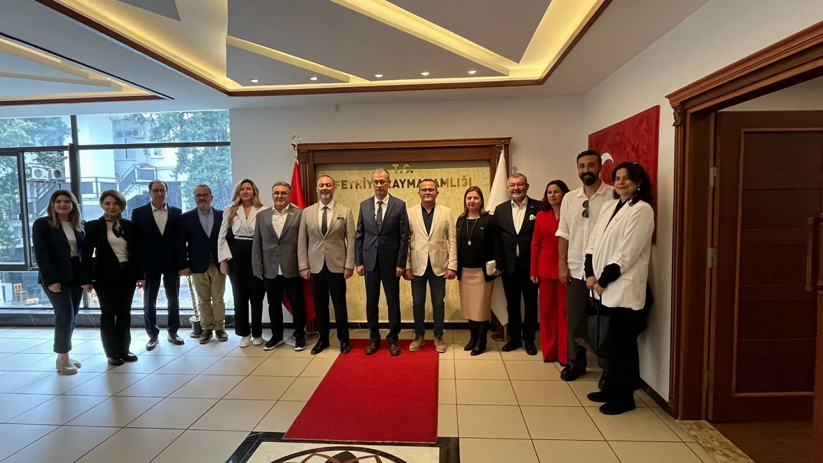Fethiye Kaymakamı Ertaş'a GESİFED ve LİİDER'den Ziyaret