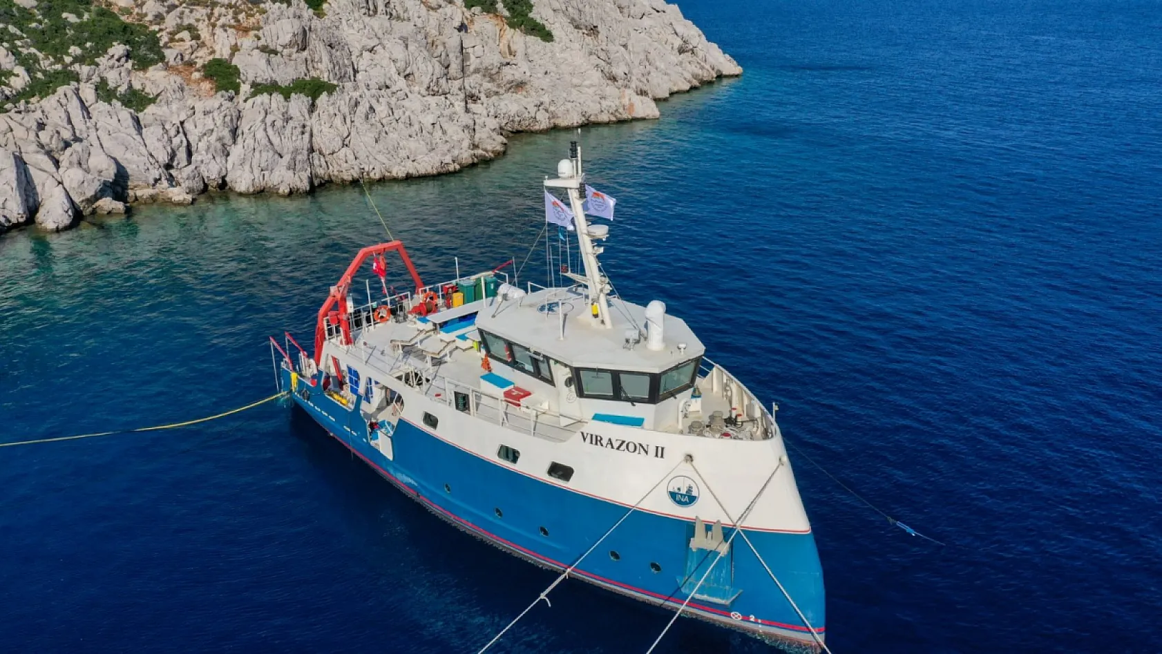 Marmaris'teki Serçe Limanı Batığı su altı kazıları yeniden başladı