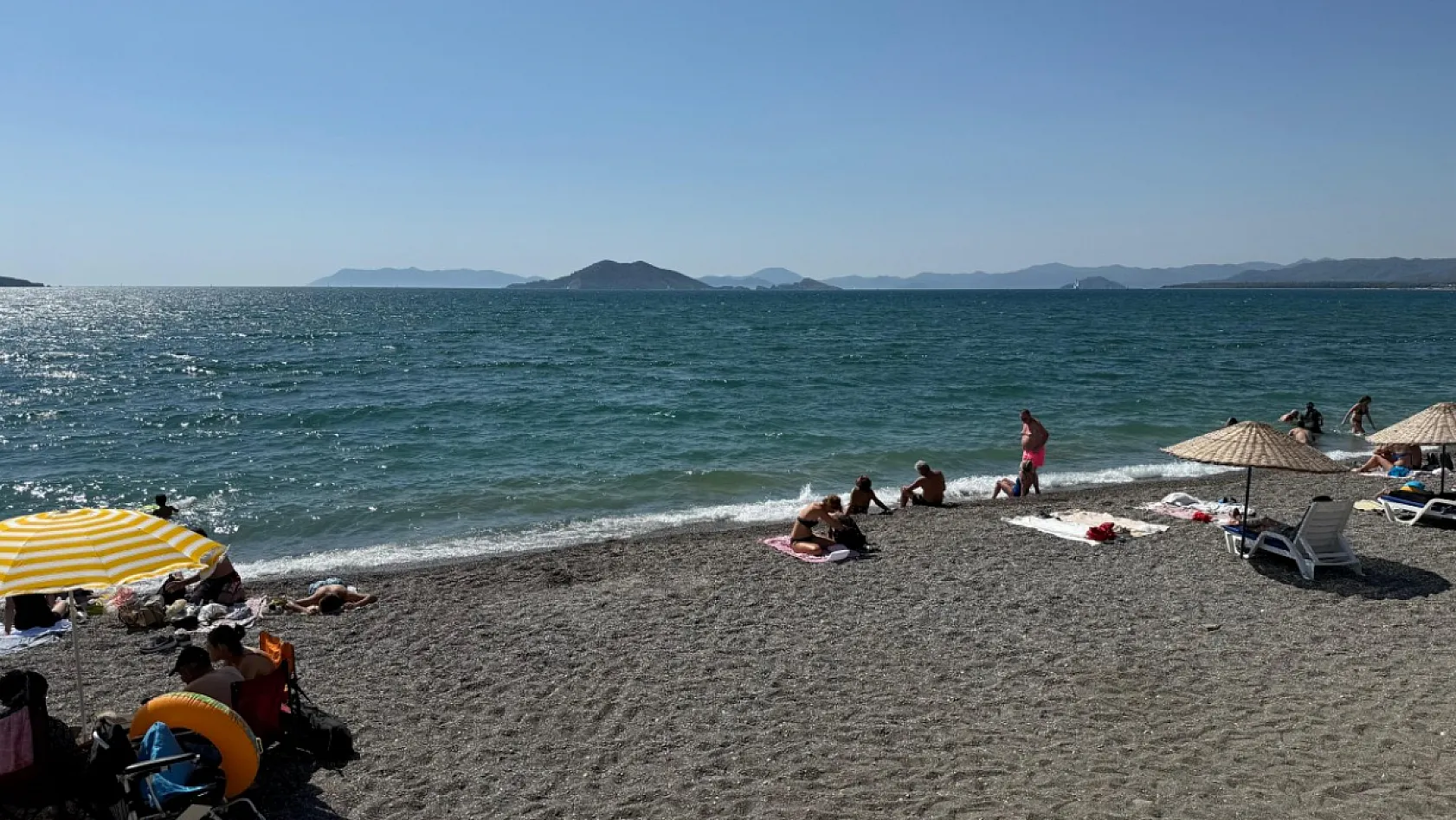 Fethiye Çalış Plajı'nda Sakinlik Hakim