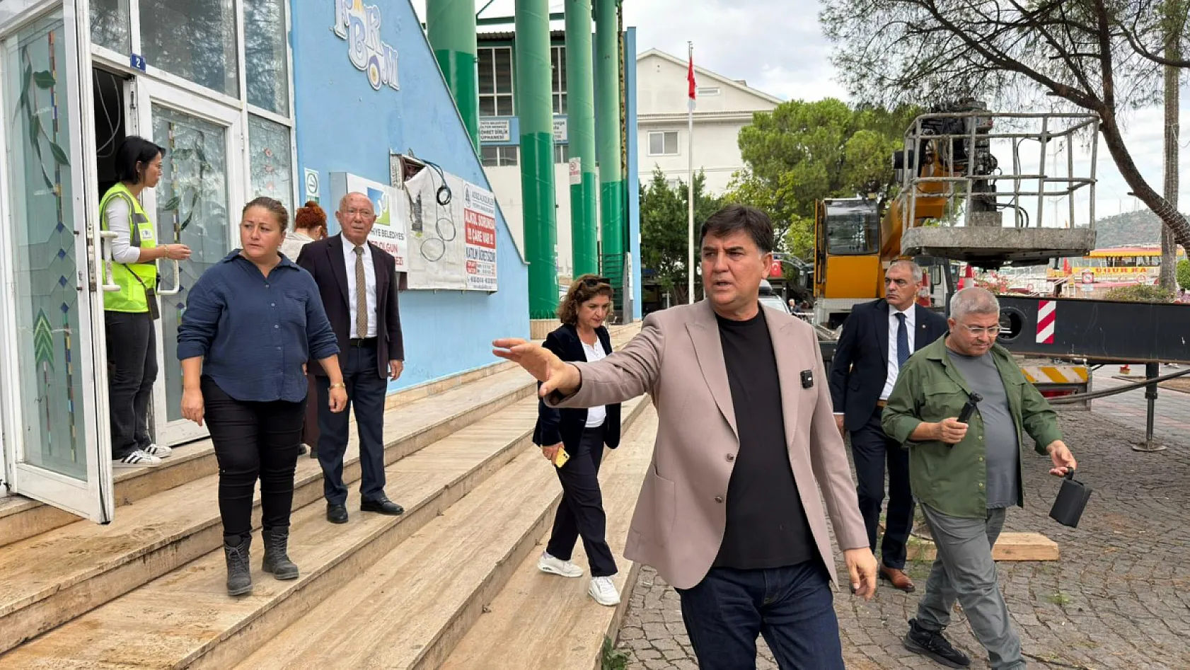 Fethiye Belediye Başkanı Karaca, FKM'de yapılan son düzenlemeleri yerinde inceledi