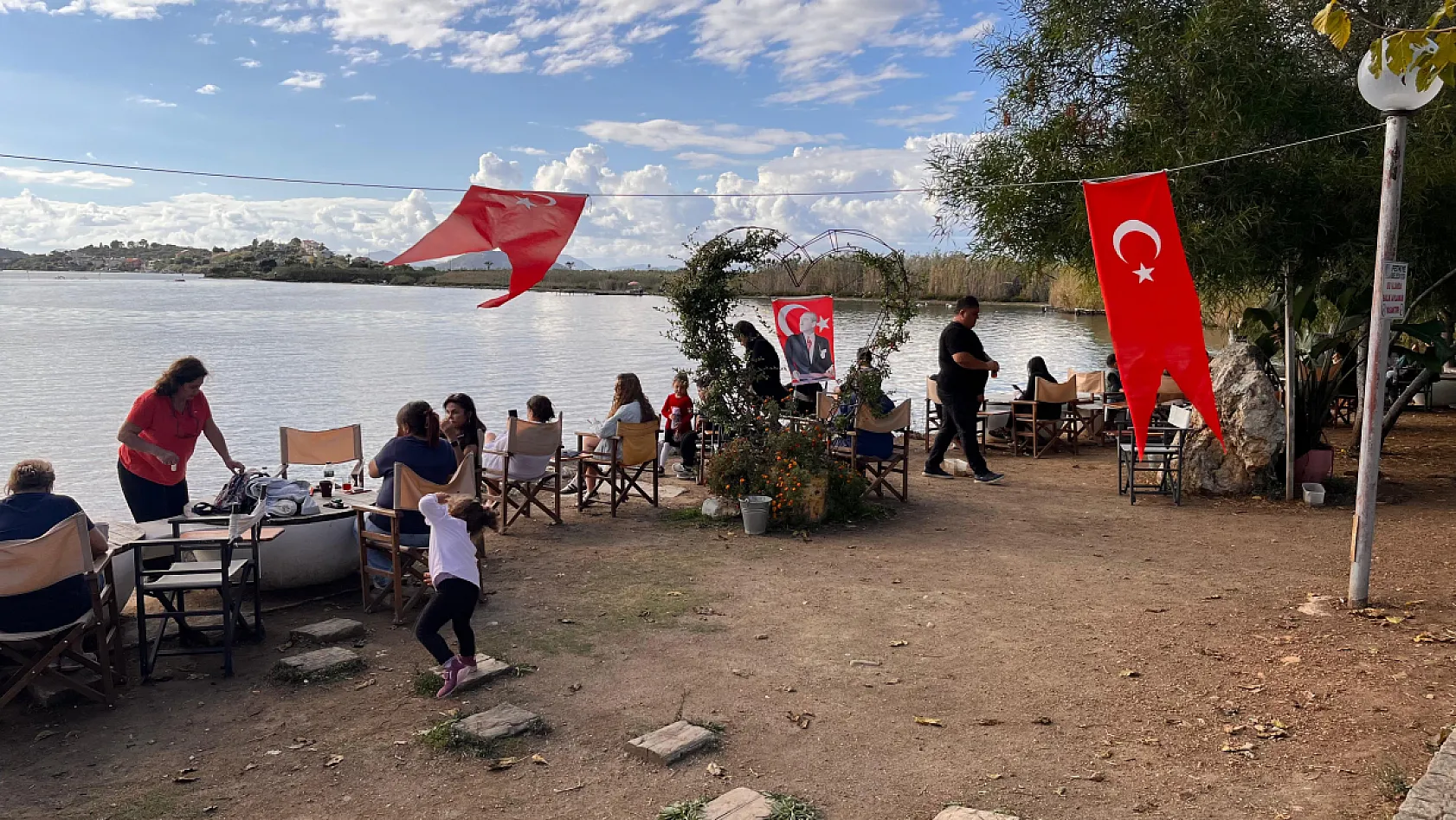 Fethiye Ördek Adası'nda hafta sonu yoğunluğu