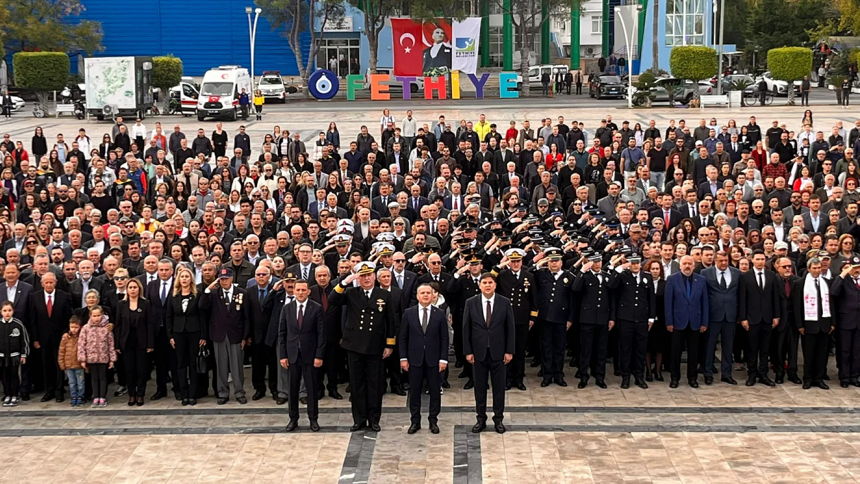 Ulu Önder Mustafa Kemal Atatürk Fethiye'de saygı ve özlemle anıldı