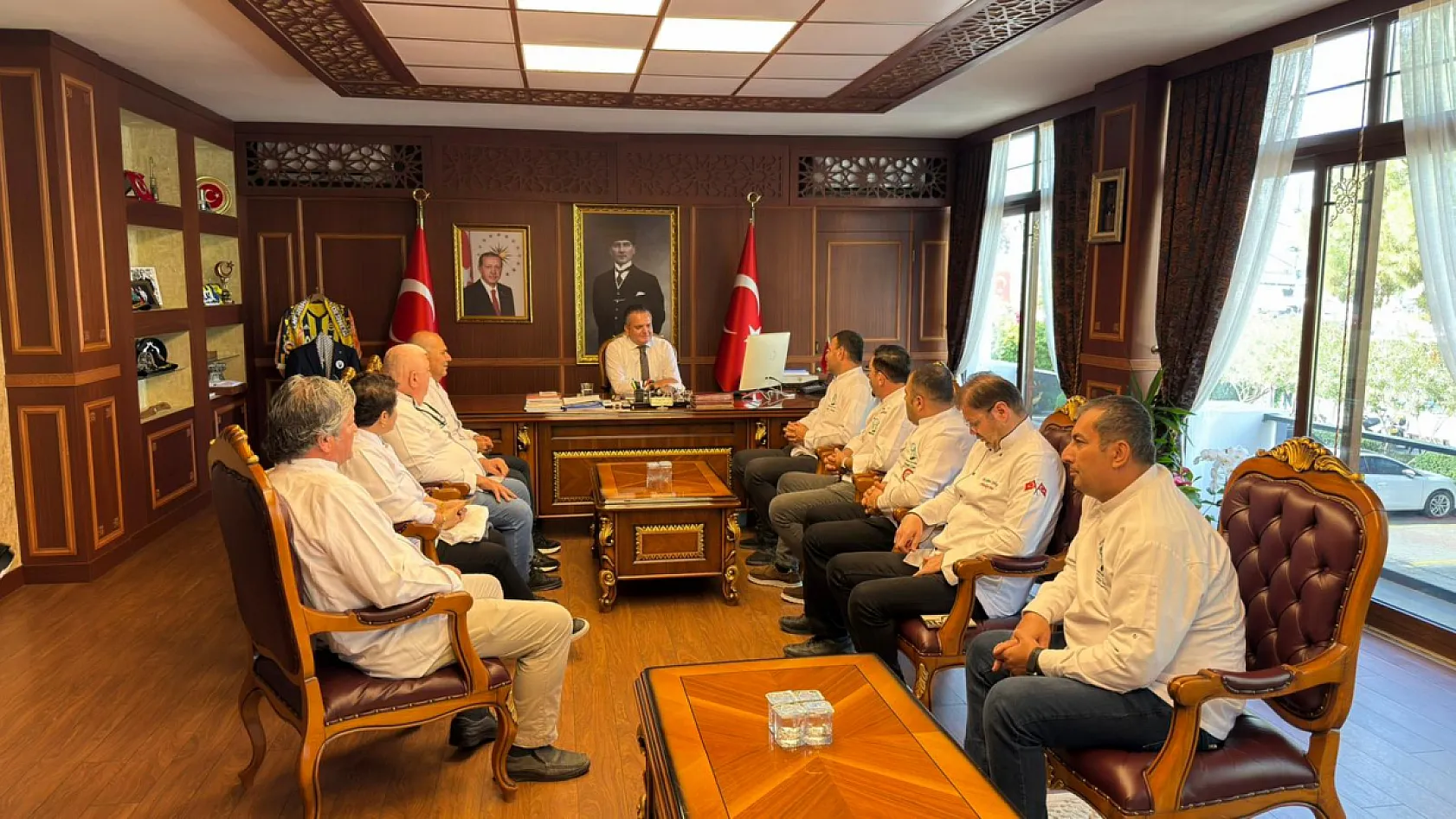 Şef Mavi'den Kaymakam Akkaya'ya ziyaret