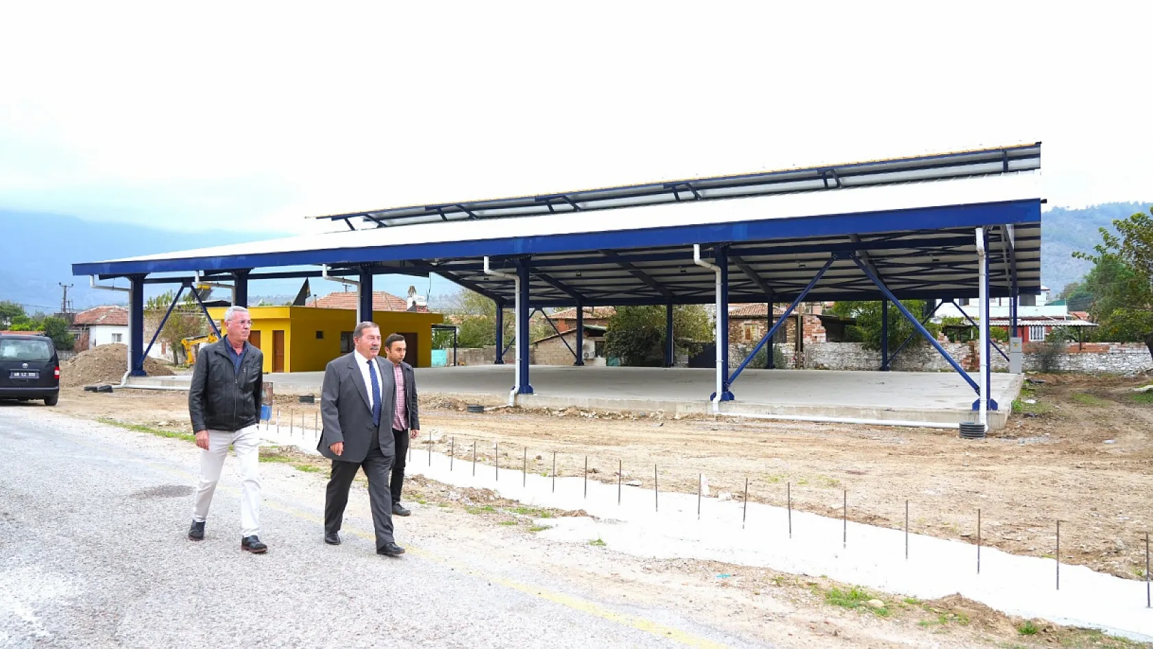 Milas Derince Mahallesi Pazar Yeri Ve Çok Amaçlı Sosyal Alanda sona yaklaşıldı