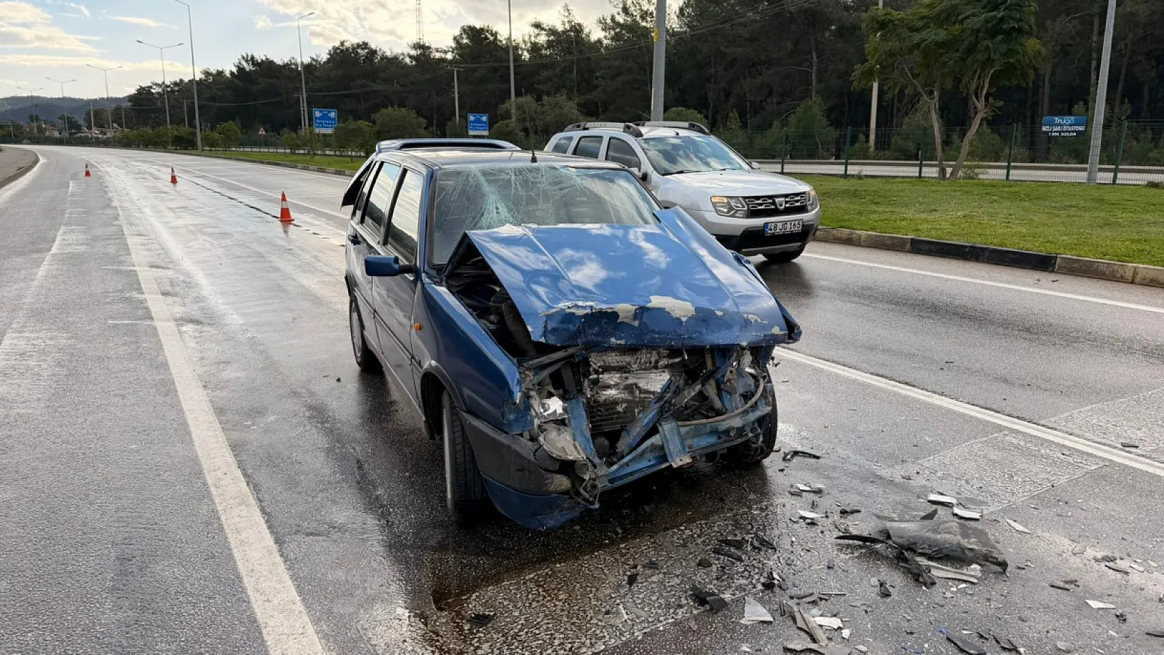 Fethiye Esenköy Kavşağı'nda trafik kazası: 4 yaralı
