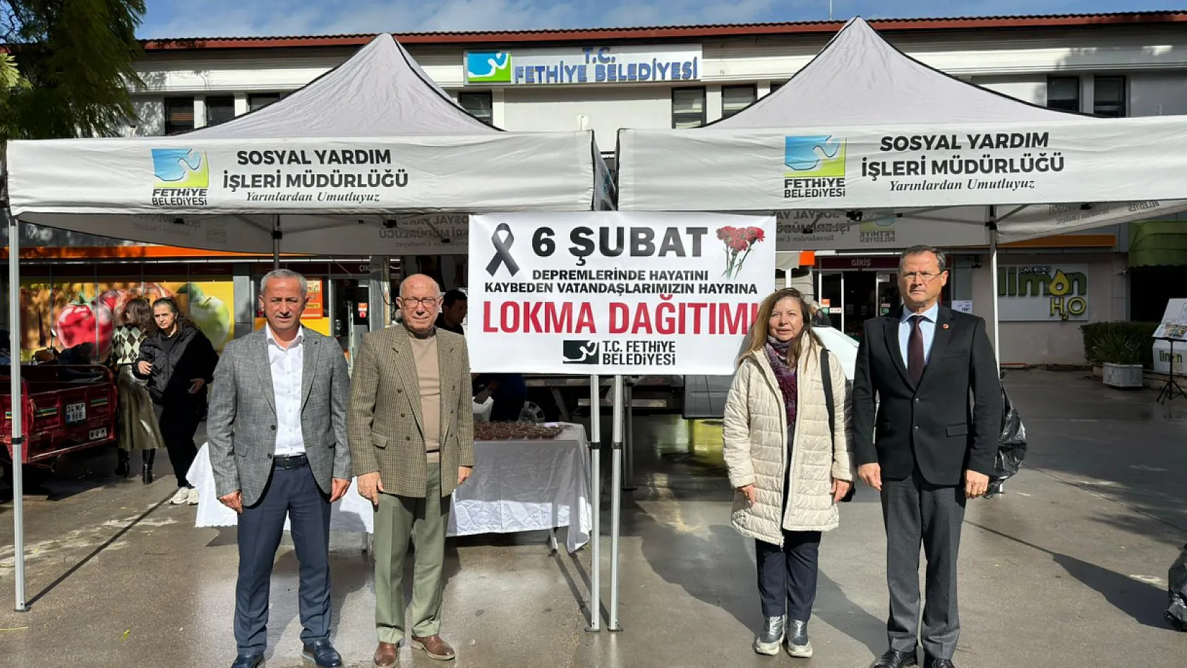 6 Şubat 'Deprem Şehitleri' için Fethiye Belediyesi'nden lokma hayrı