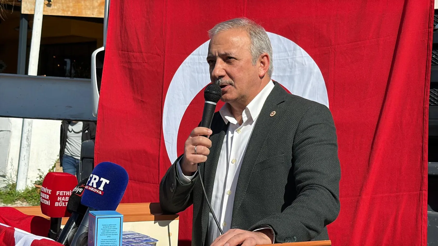Fethiye'de Sahil Cami'nin temeli dualarla atıldı: Kurban Bayramı'na yetiştirilecek