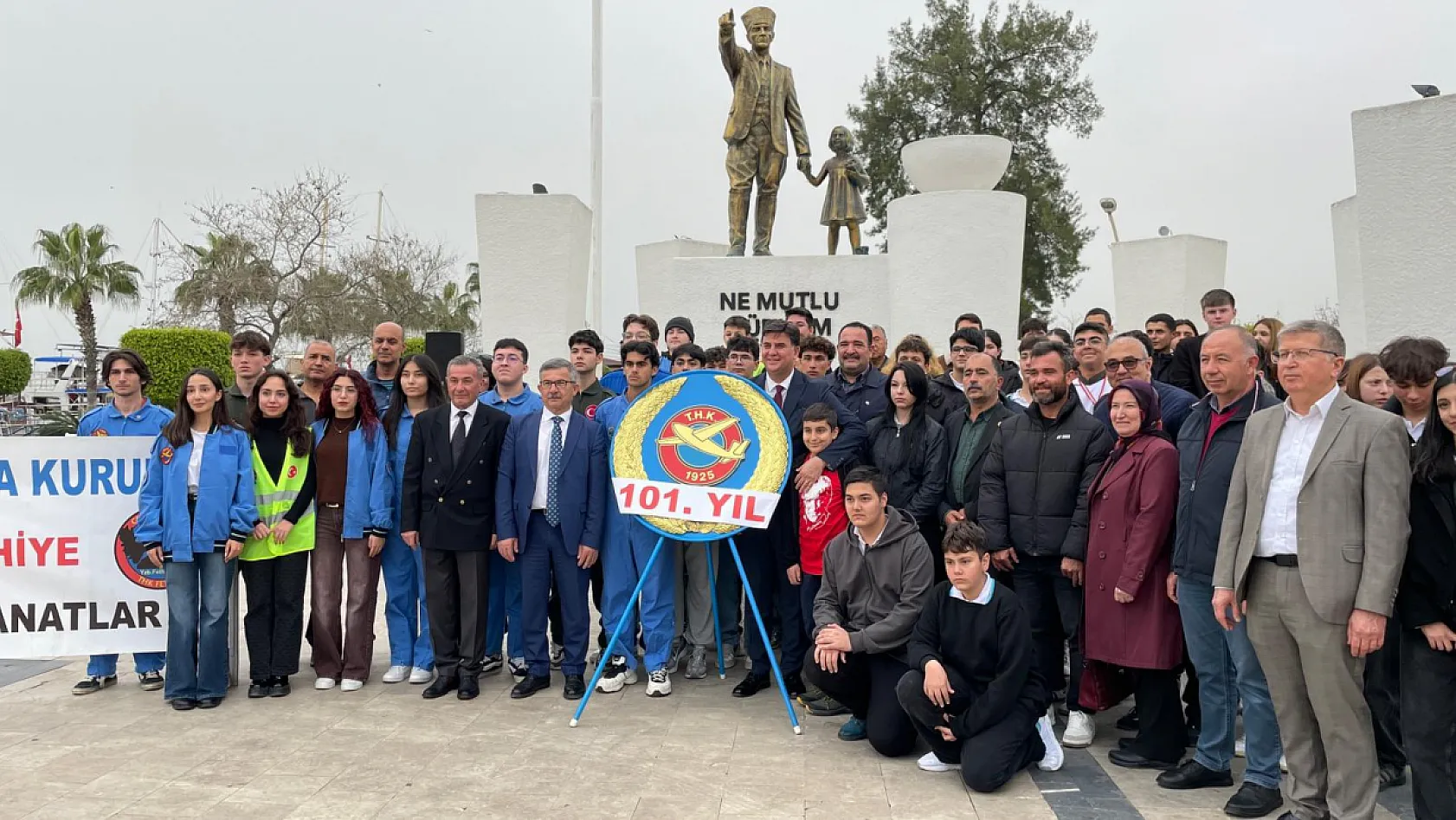 Fethiye'de Türk Hava Kurumu'nun 101. yılı törenle kutlandı: 101. gurur yılı