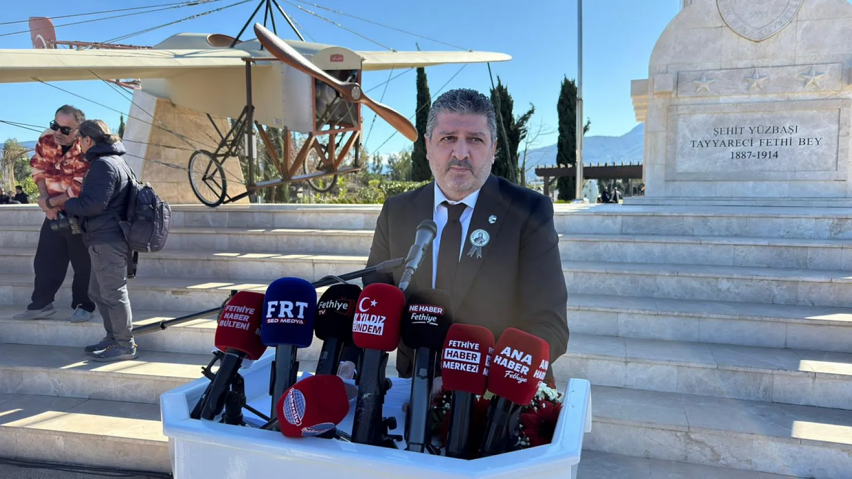 Fethiye, İlk Türk Hava Şehidi Fethi Bey'i saygıyla andı