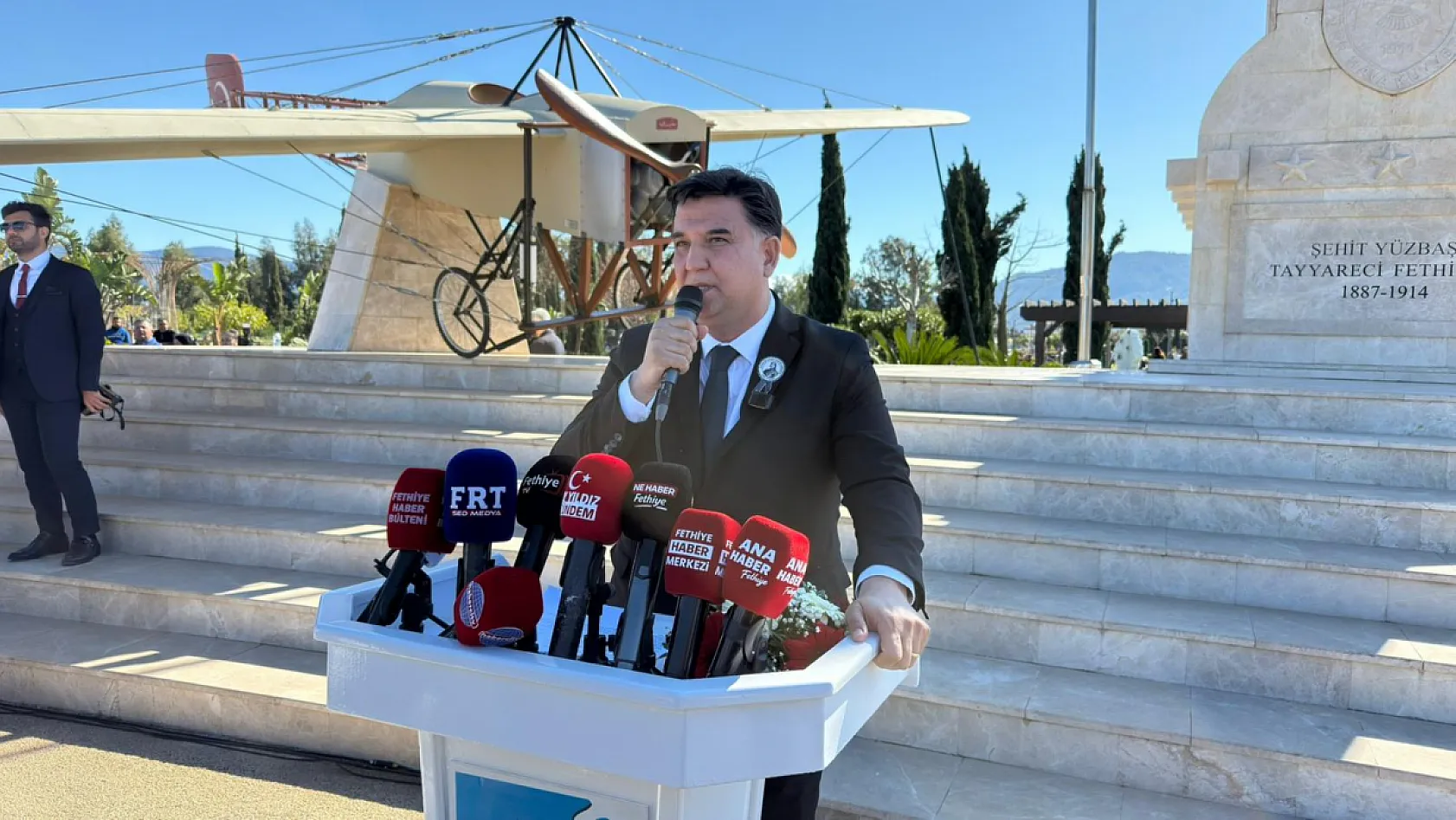 Fethiye, İlk Türk Hava Şehidi Fethi Bey'i saygıyla andı