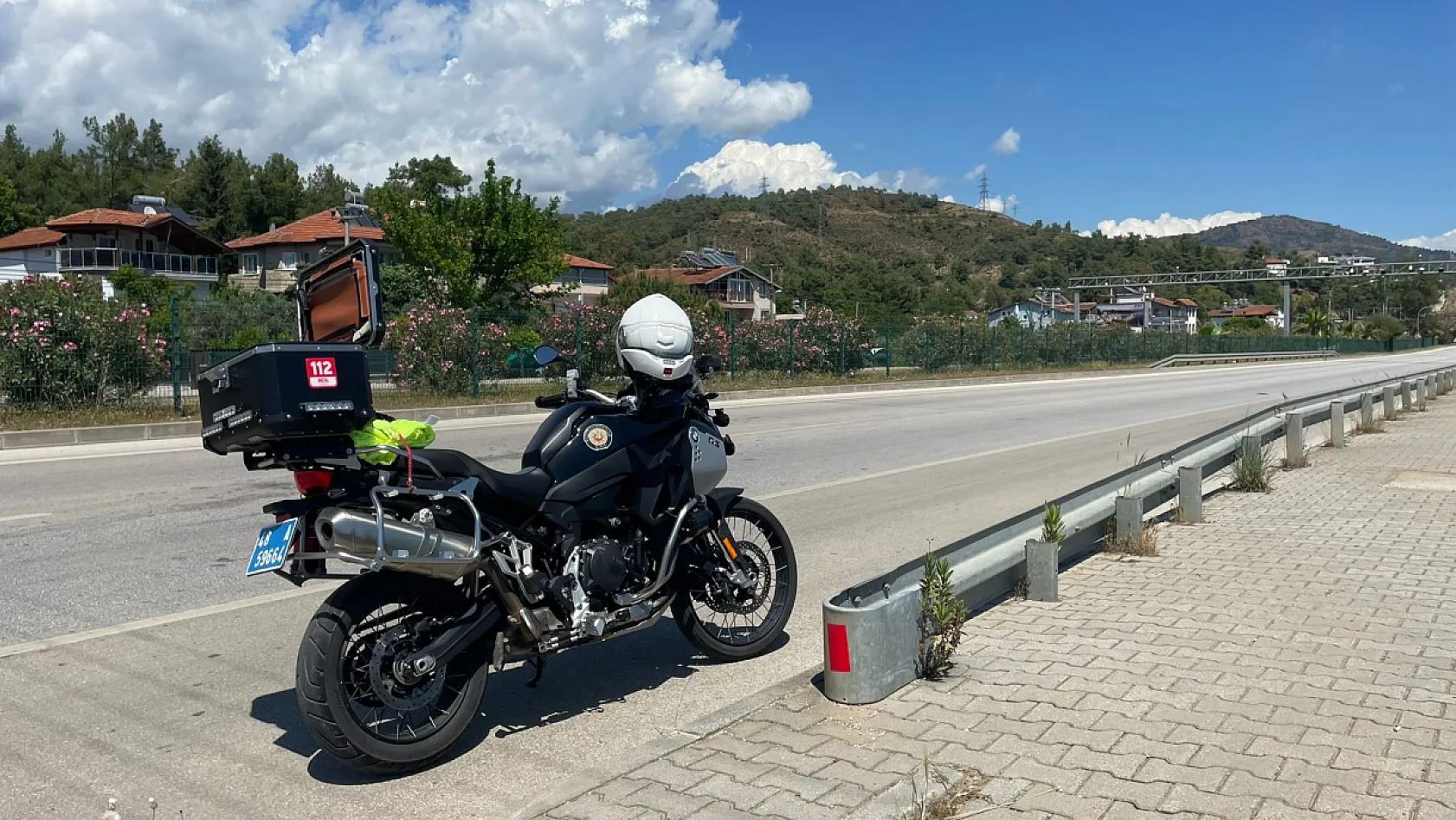 Fethiye'de motosiklet sürücülerine çevre yolunda trafik denetimi