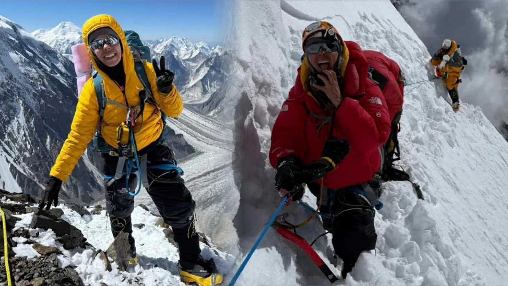 Dünyanın en yüksek 2.dağına tırmanıp tarihe geçen Türk kadın dağcı o anları anlattı