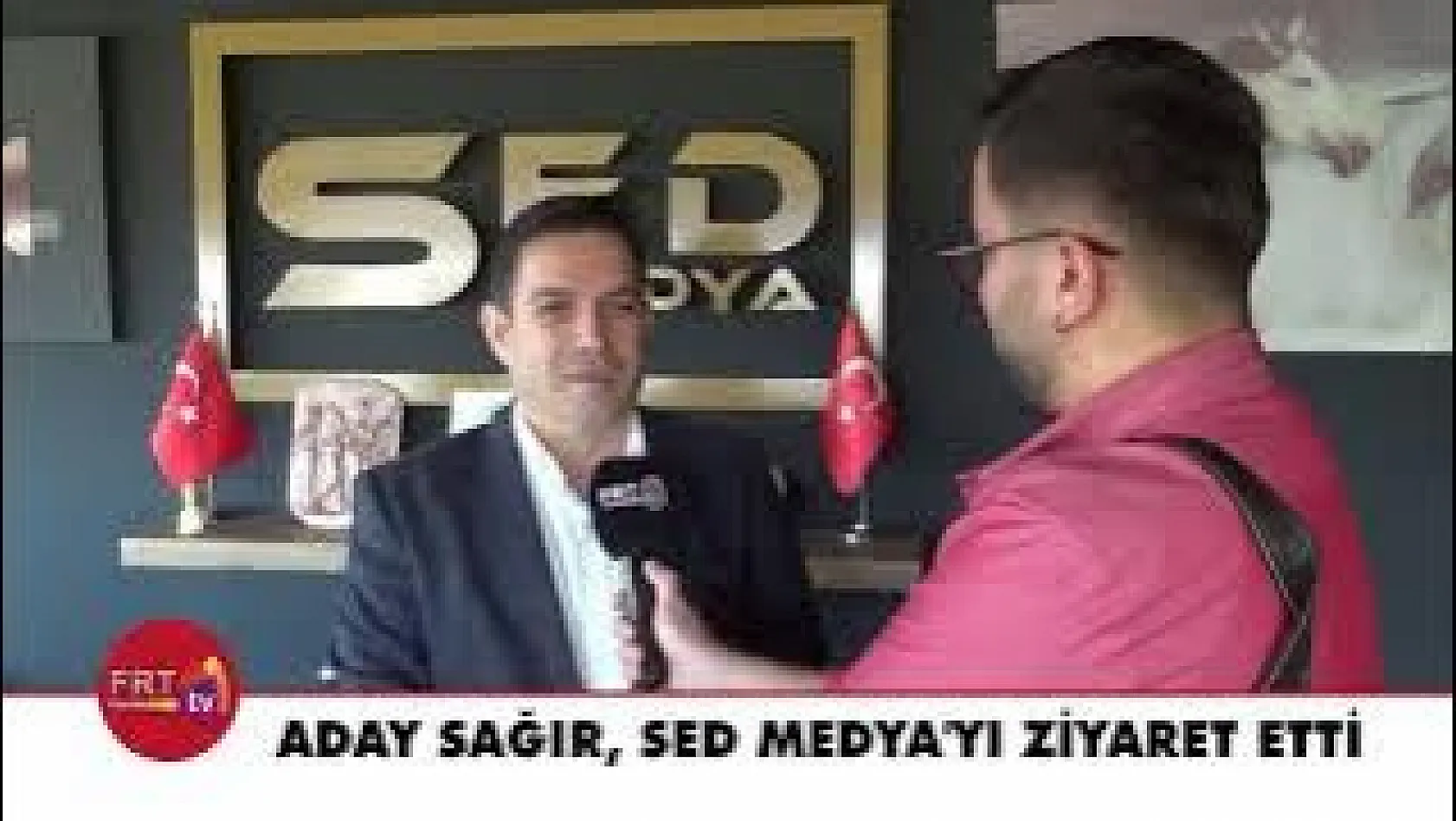 Aday Sağır, SED Medya'yı ziyaret etti