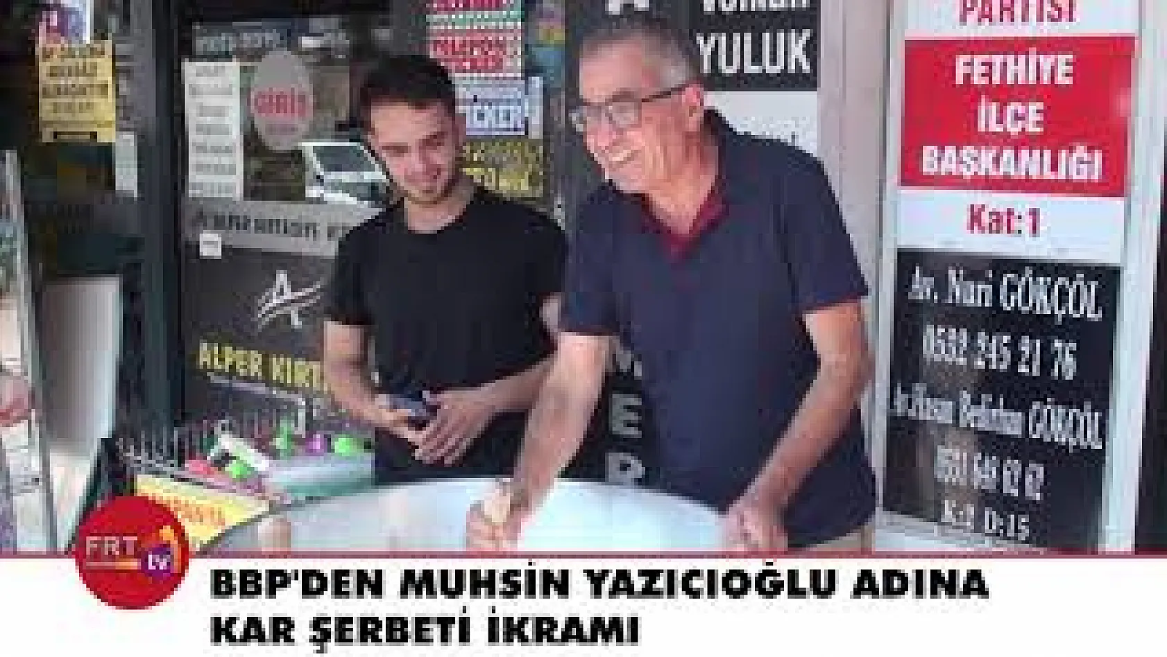 BBP'den Muhsin Yazıcıoğlu adına kar şerbeti ikramı