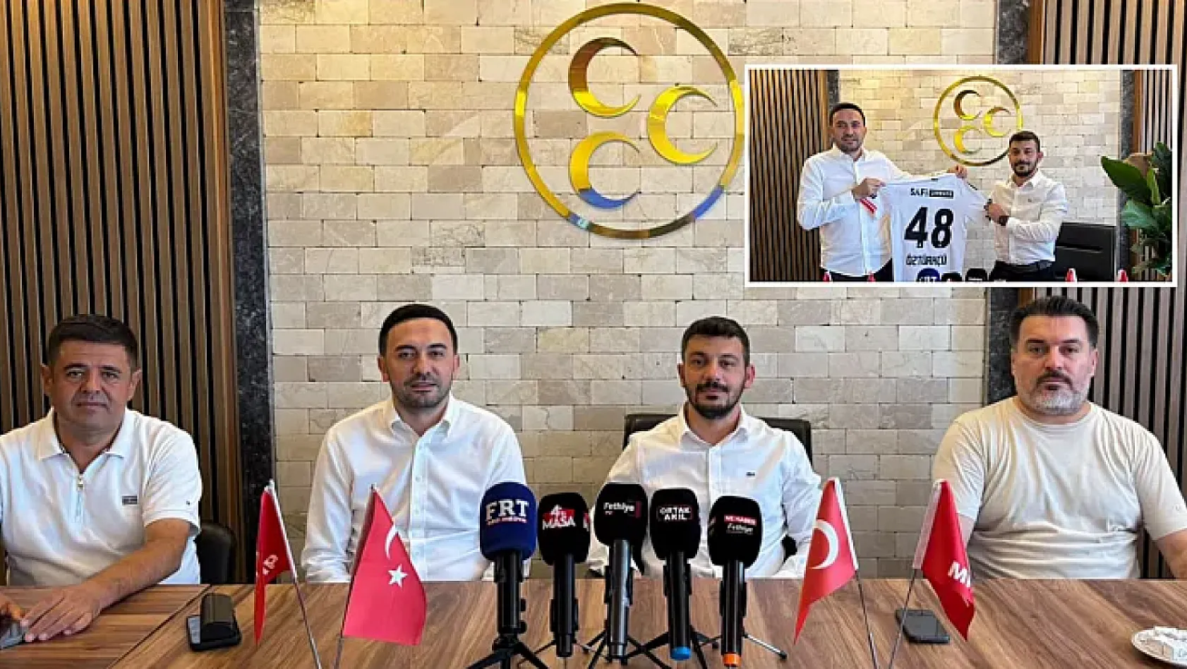 Beşiktaş Taraftarlar Derneği'nden MHP Fethiye İlçe Başkanı Öztürkçü'ye ziyaret