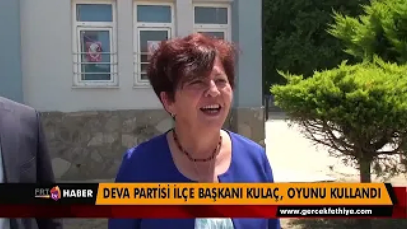 Deva Partisi İlçe Başkanı Kulaç, Oyunu Kullandı