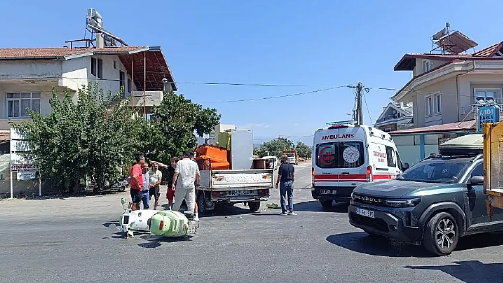 Fethiye Adnan Menderes Bulvarı'nda Yaralamalı Trafik Kazası