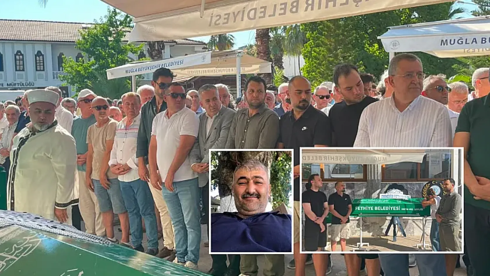 Fethiye Çarşı Caddesi esnaflarından Ömer Eriz son yolculuğuna uğurlandı