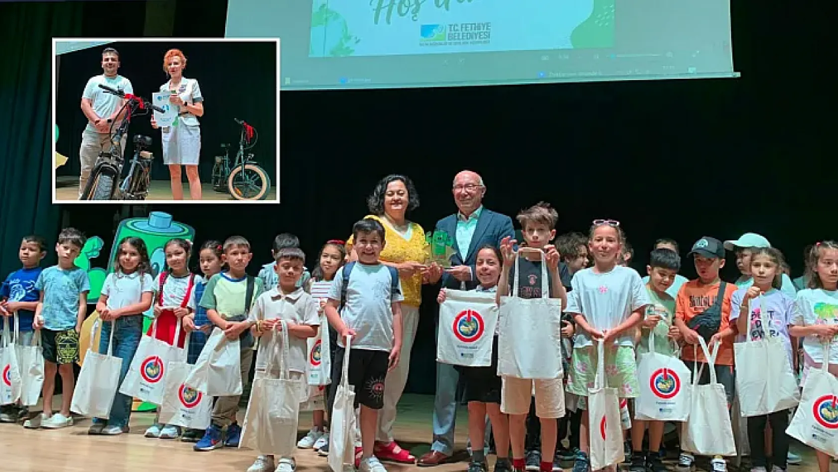 Fethiye'de çevreye duyarlı öğrenci ve okullar ödüllendirildi