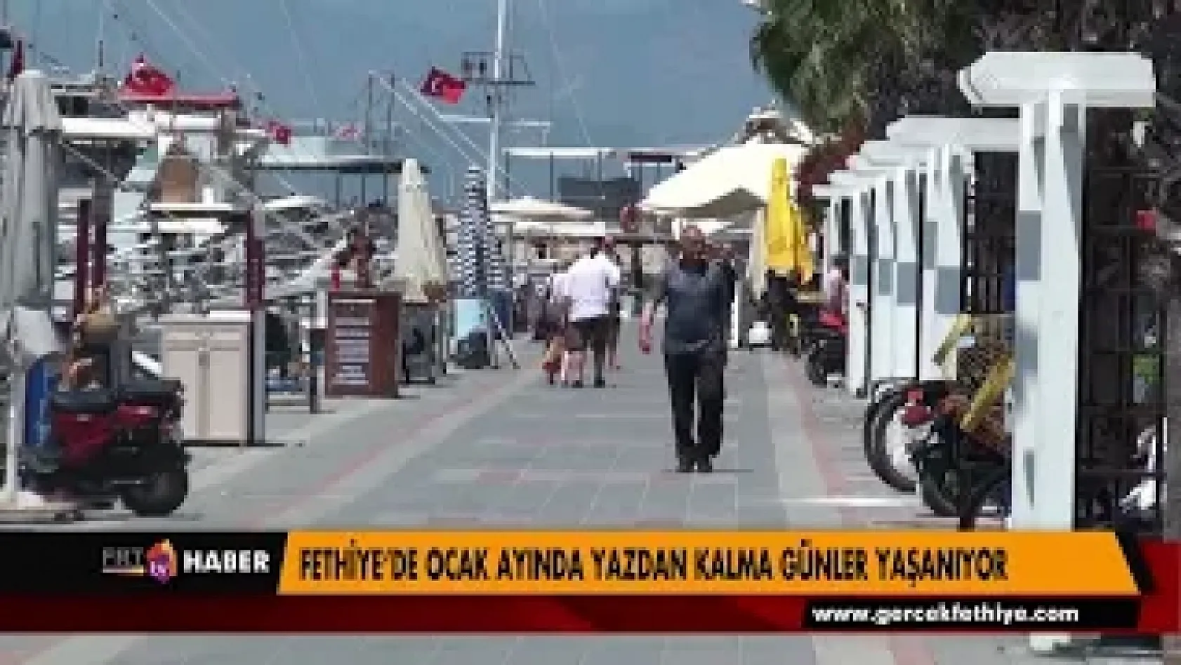 FETHİYE'DE OCAK AYINDA YAZDAN KALMA GÜNLER YAŞANIYOR